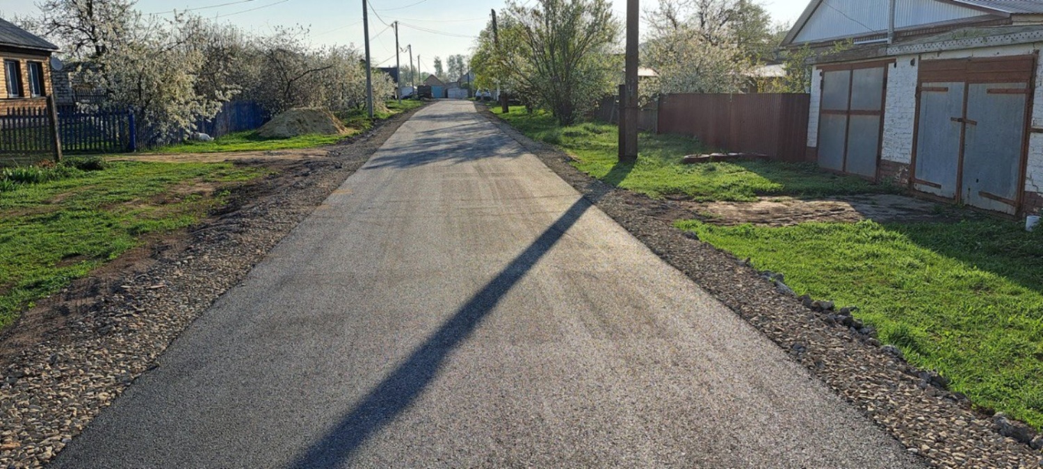 В Башмаково обновили дорожное покрытие на улице Комсомольской