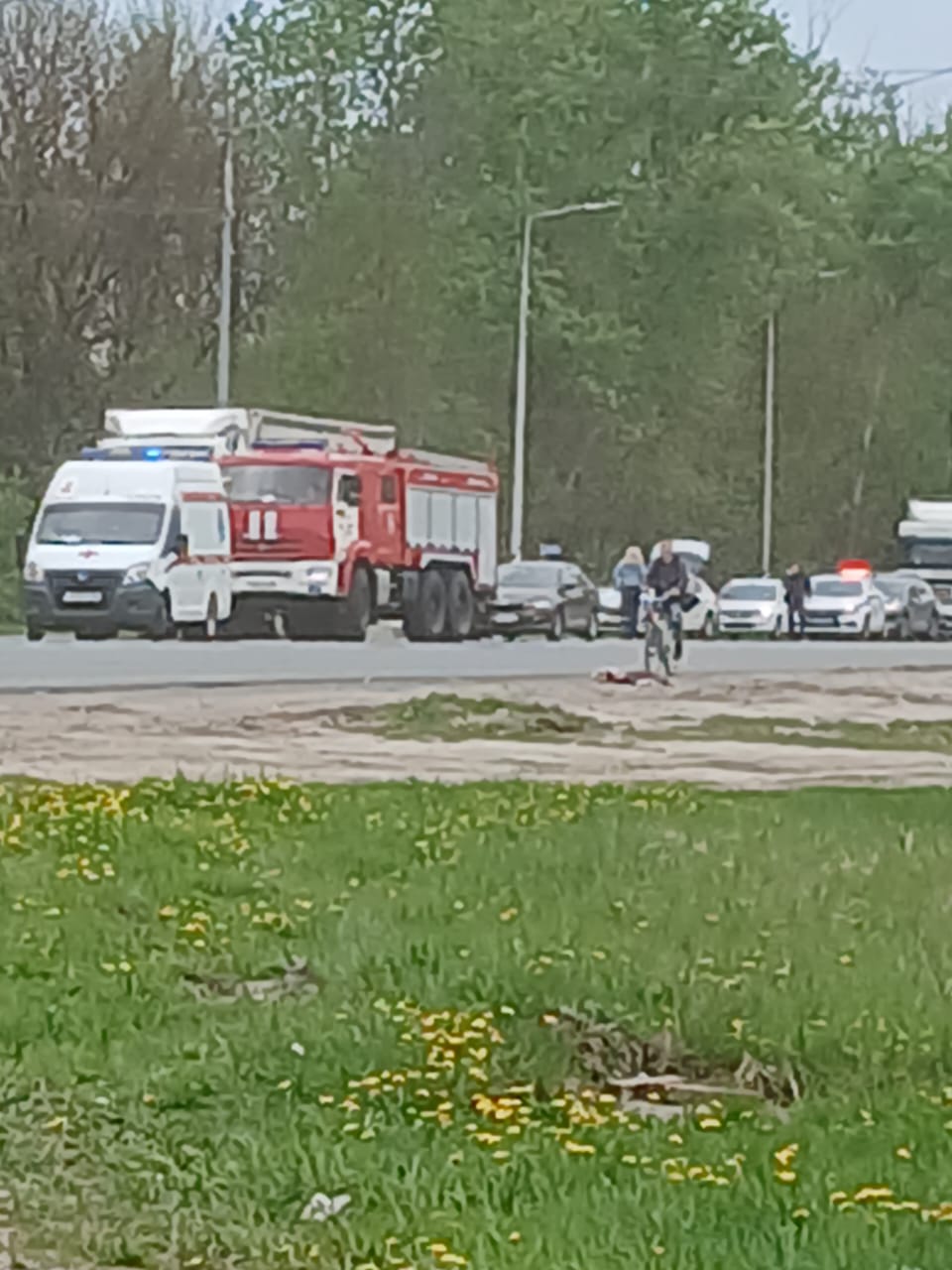 Скорая и пожарные прибыли на М5 под Пензой из-за серьезного ДТП