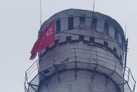 Знамя Победы подняли над пензенской ТЭЦ-1