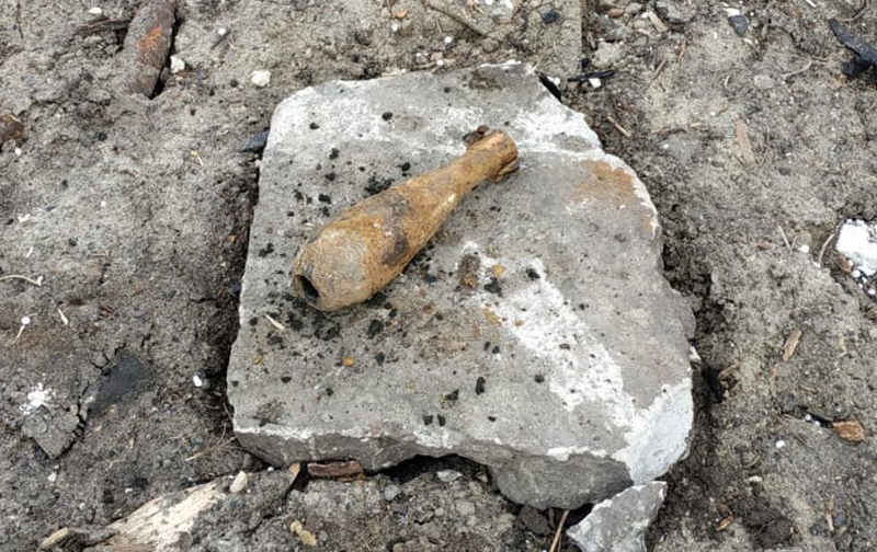 Эхо войны: в Пензе на улице Измайлова нашли неразорвавшийся снаряд