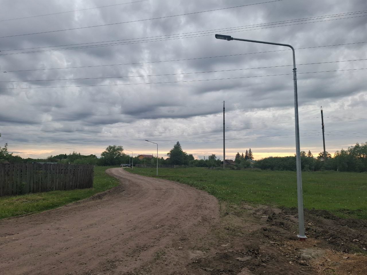 В поселке Сазанье Сердобского района появилось новое уличное освещение