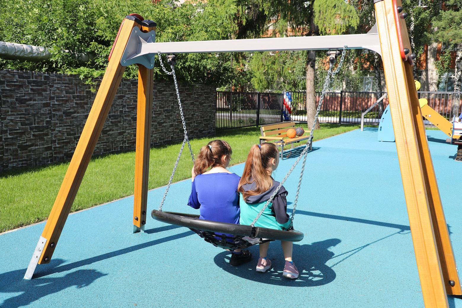 Новую детскую площадку открыли в Пензенской областной психиатрической больнице