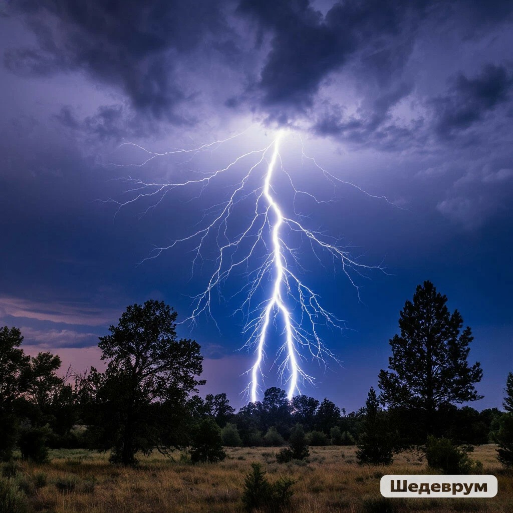 Удар молнии: в Лунинском районе грозовой разряд стал причиной пожара