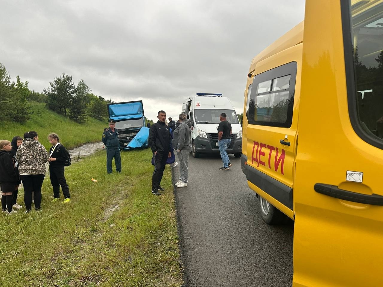 Стали известны подробности ДТП со школьным автобусом в Городищенском районе