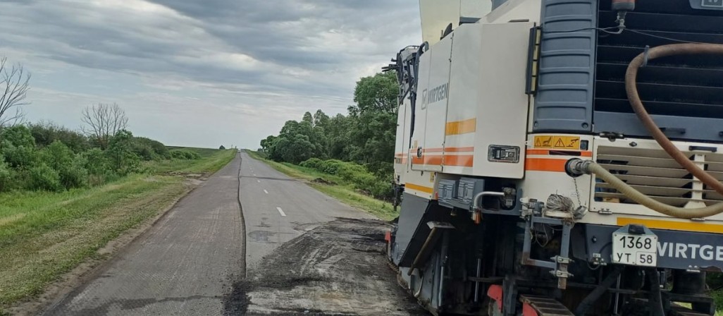 В Пензенской области ремонтируют дорогу Поим-Башмаково-Земетчино