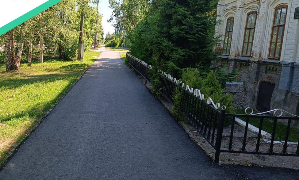 В Белинском благоустраивают пешеходную зону по улице Красноармейской