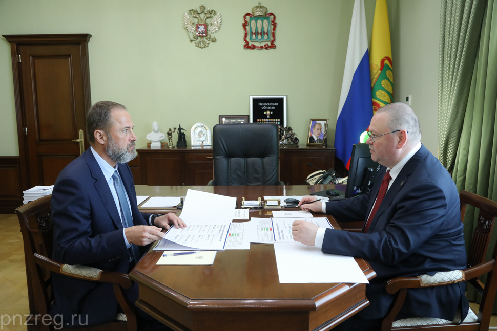 Комаров и Мельниченко обсудили социально-экономическое развитие Пензенской области