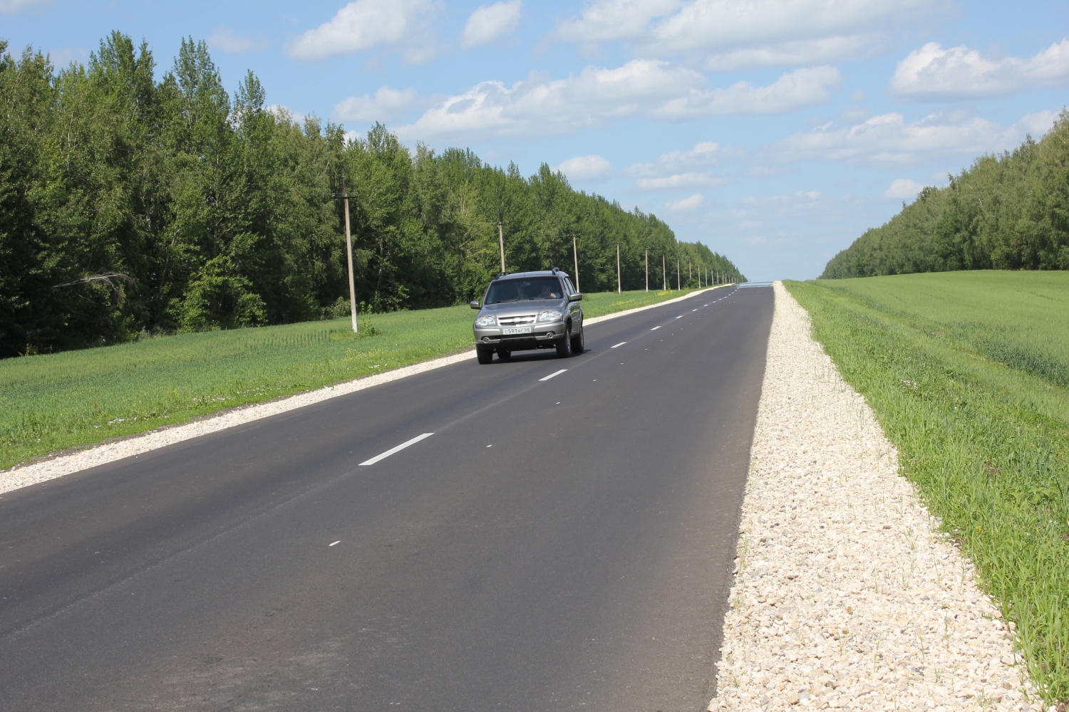 В Пензенской области завершен ремонт участка трассы «Тамбов – Пенза» – Беково