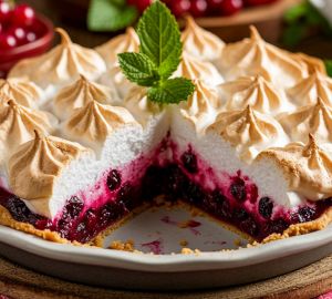 Смородиновый пирог с меренгой