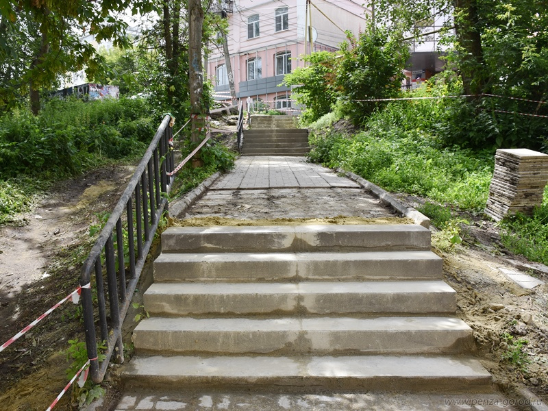 Лестницу на улице Кирова в Пензе отремонтируют за месяц
