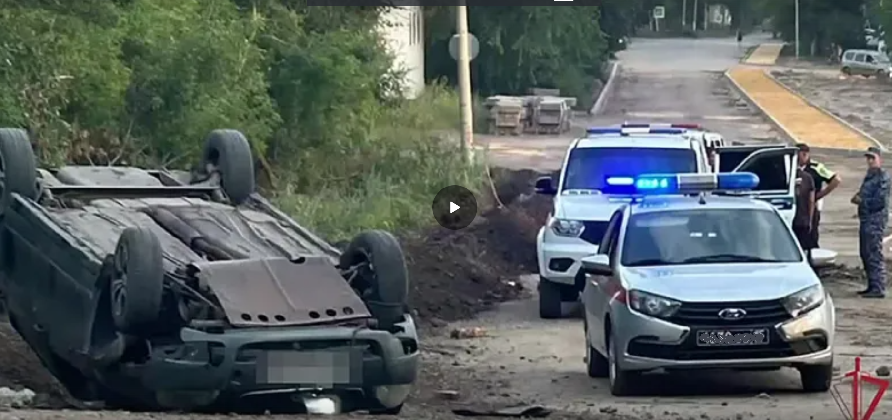 Сланцы слетели: Росгвардия опубликовала кадры лихой гонки за пьяным водителем