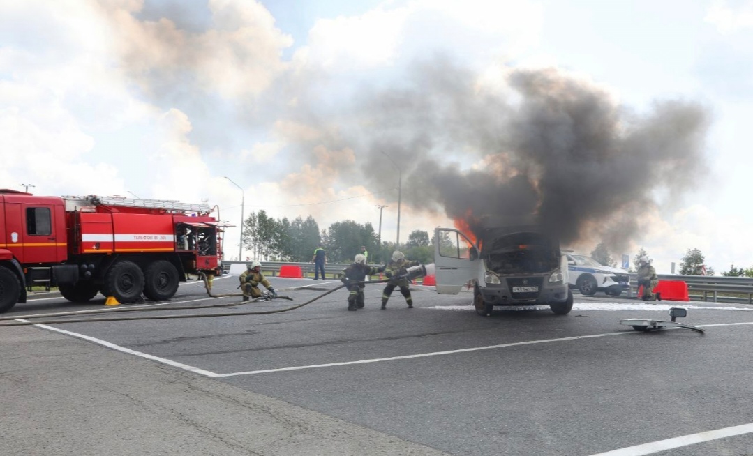 Олег Мельниченко посетил учения по ликвидации ДТП