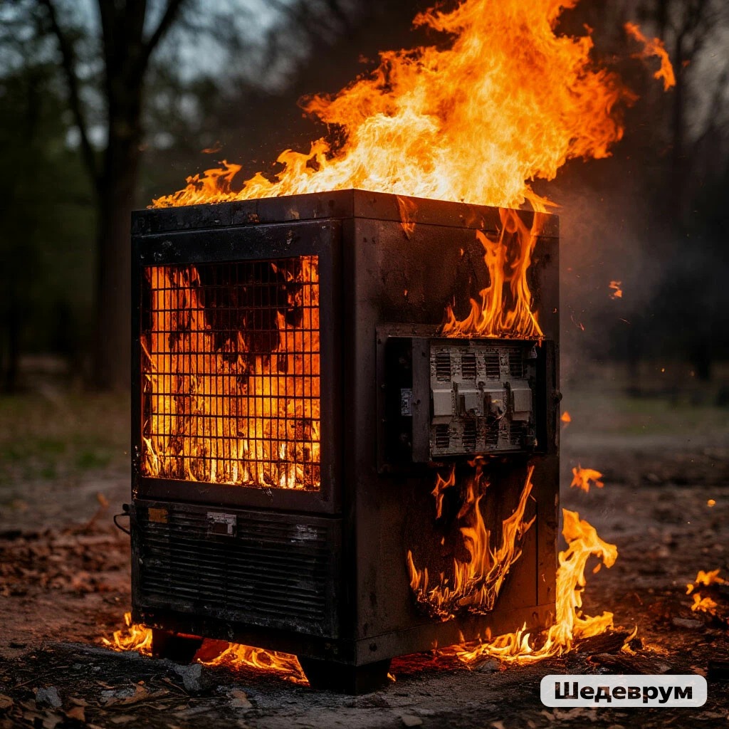 В Кузнецке сгорела трансформаторная будка: подробности ЧП