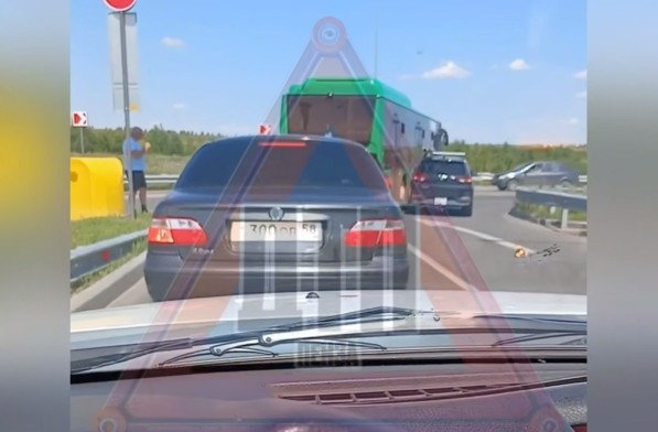 ДТП с автобусом случилось на новой развязке в Пензе