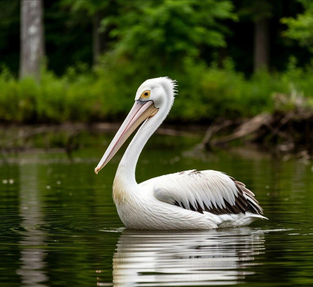 Редкие пеликаны облюбовали Щербаковский парк в Волгоградской области