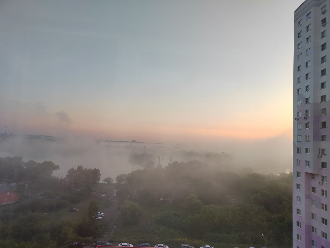 Пензу окутал густой туман утром 18 июля