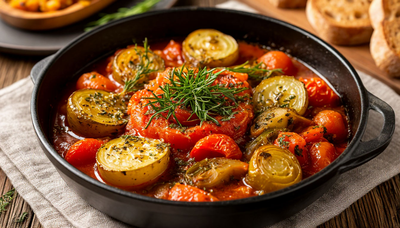 Эскалада каталонская из запеченных овощей