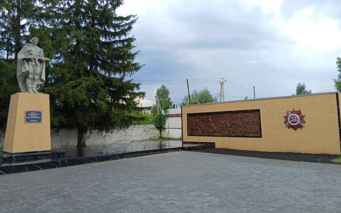 В Лунино обновили мемориал воинам Великой Отечественной войны