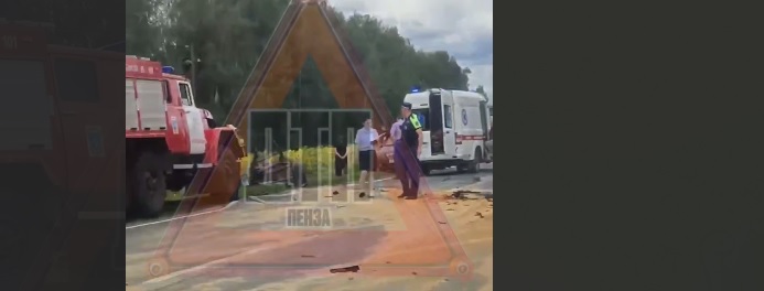 Спасатели и медики прибыли на место ДТП в Колышлейском районе