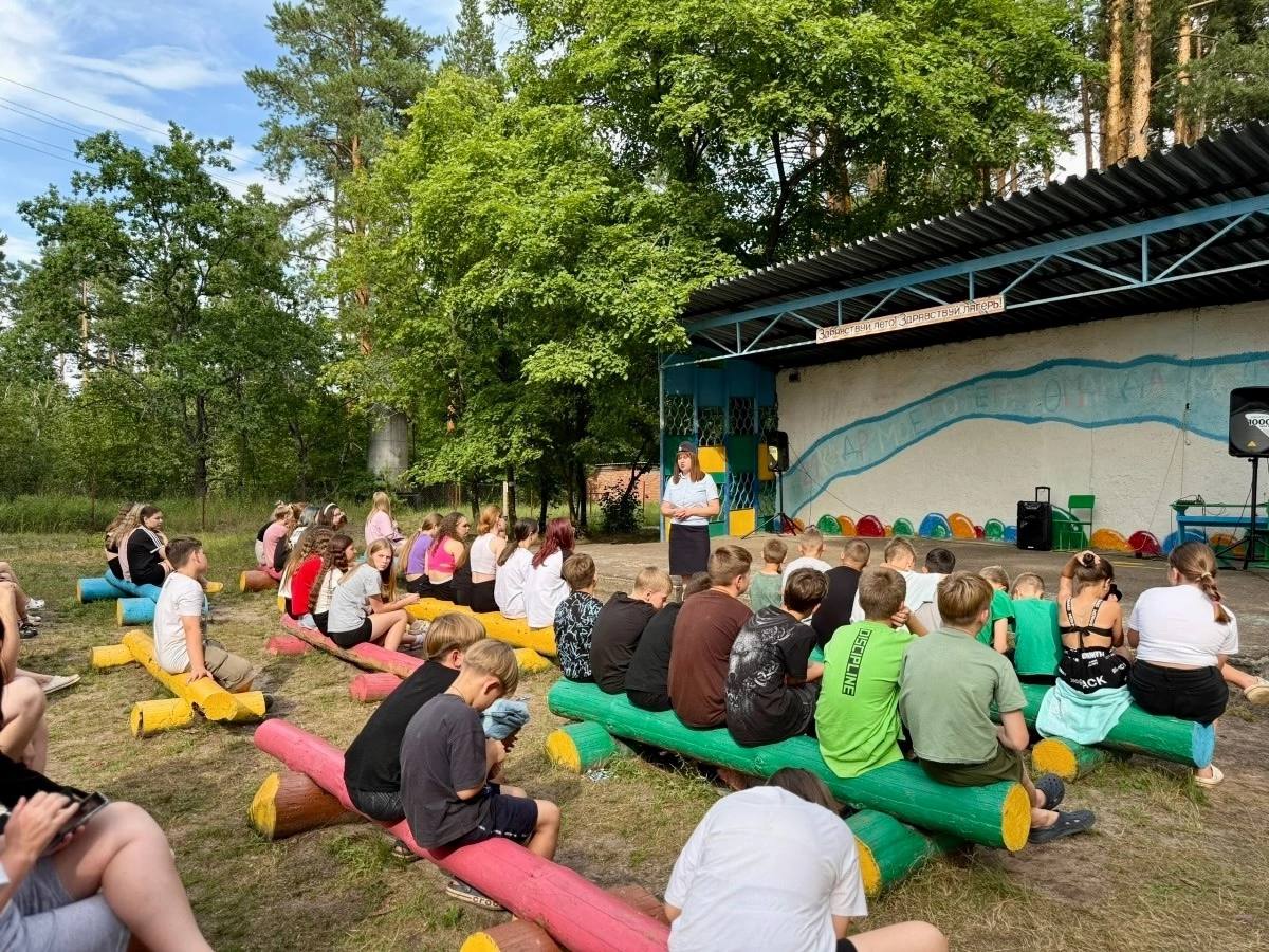 Сердобские госавтоинспекторы провели урок безопасности в детском лагере