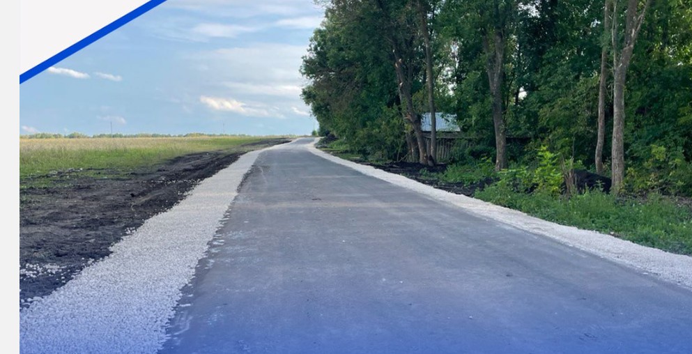 Новая асфальтированная дорога связала село в Кузнецком районе с трассой М5