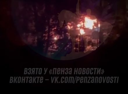В Пензе на улице Большая Арбековская сгорел автомобиль