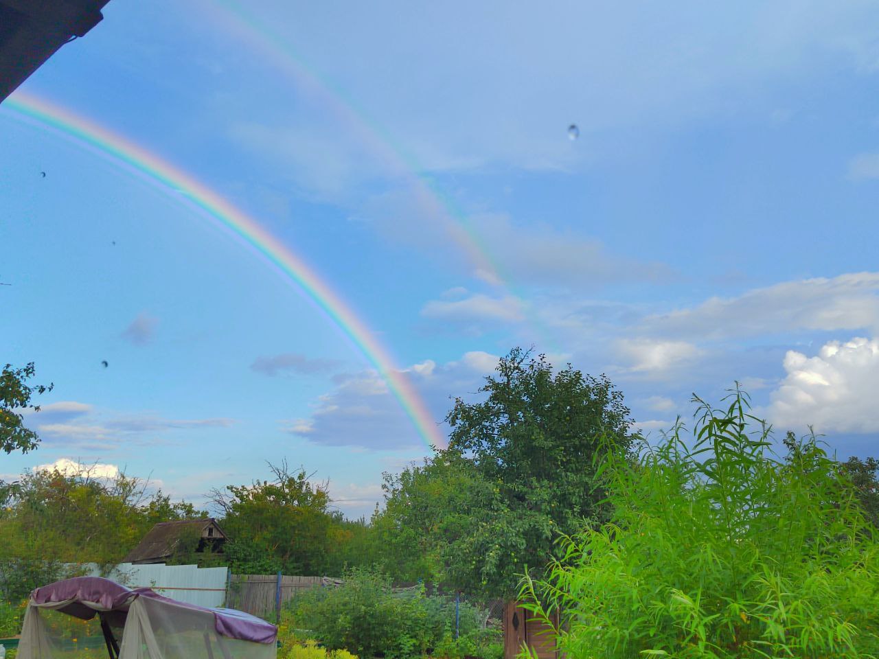Пензенцы наблюдали двойную радугу в Арбеково