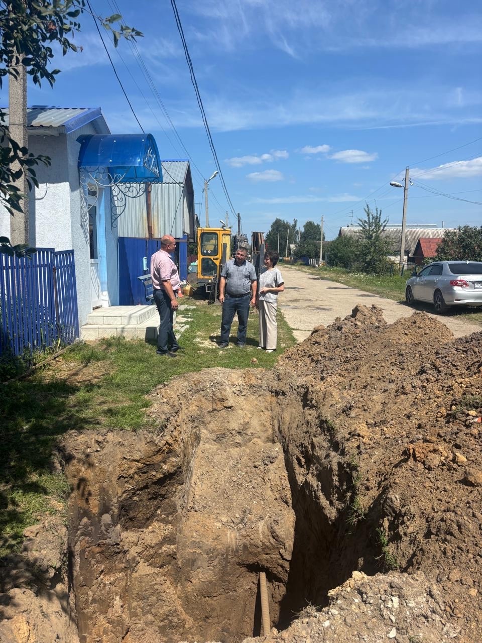 1300 метров новых труб: в Чемодановке капитально ремонтируют водопровод