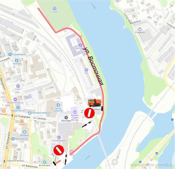 В Пензе 13 сентября изменят схему движения из-за чемпионата по суперкроссу