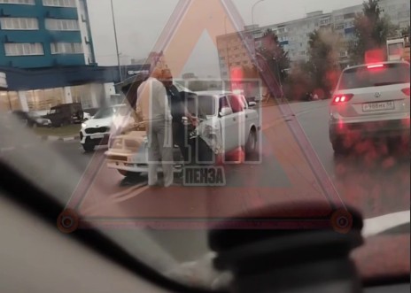 3 сентября образовалась большая пробка на Окружной в Пензе из-за ДТП