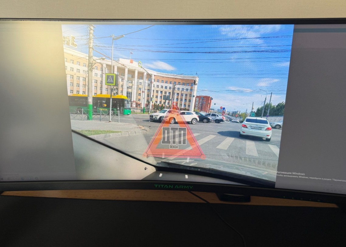 11 сентября неработающий светофор стал причиной ДТП в центре Пензы