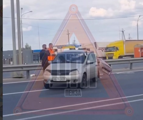 ДТП с участием самосвала и легкового автомобиля случилось трассе М5 в Пензе