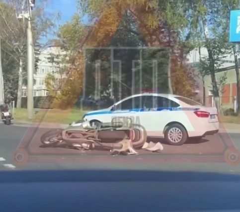 24 сентября в Пензе на проспекте Победы мотоциклист попал в ДТП