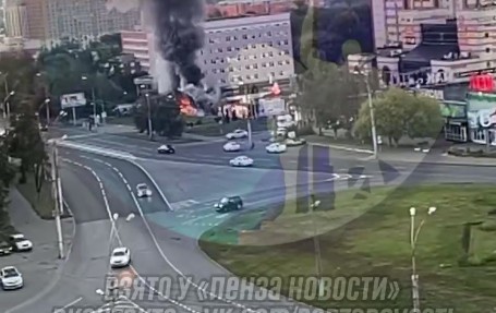 Рано утром 9 сентября в пензенском Арбеково горел мясной магазин