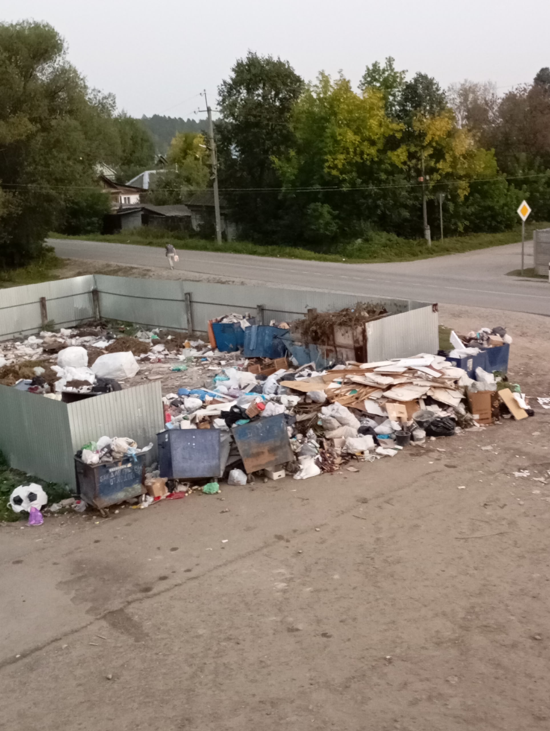 Мусорная проблема на улице Ульяновской в Никольске вновь обострилась