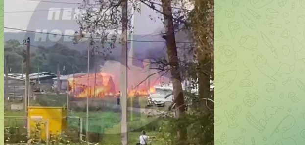 В Мокшанском районе горела теплица