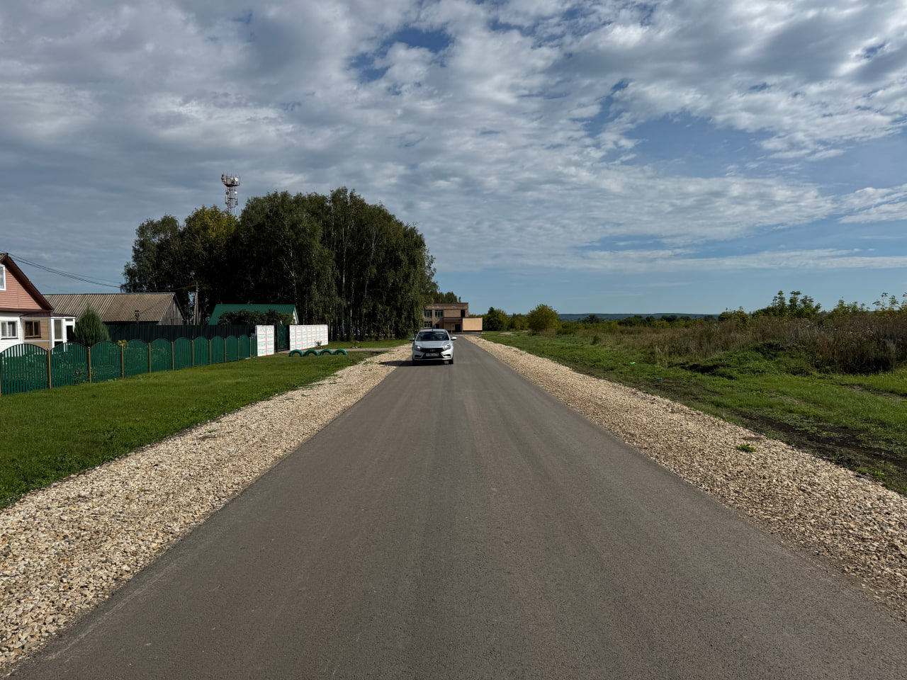 Открыт обновленный подъезд к селу Большой Колояр в Наровчатском районе