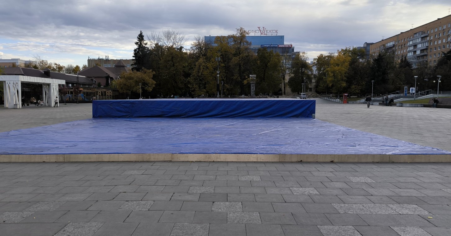 Главный фонтан Пензы на улице Московской подготовили к зиме