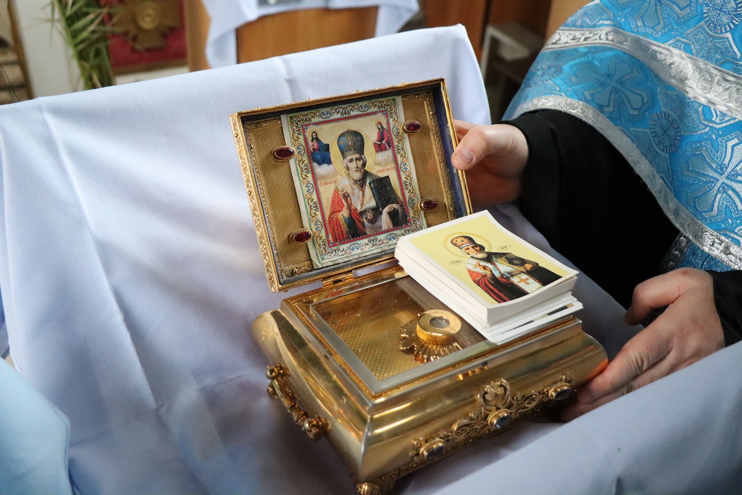 В колонию, где находится Иван Белозерцев, привезли мощи святого