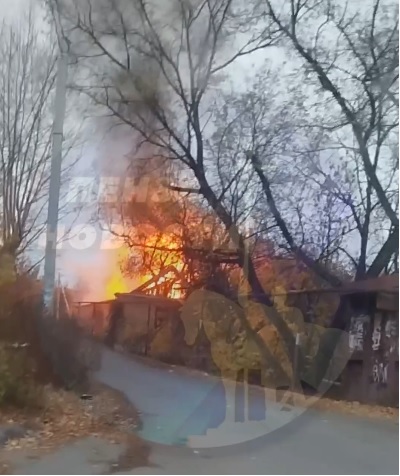 В Пензе на улице Лесной Поселок 19 человек тушили горящий дом
