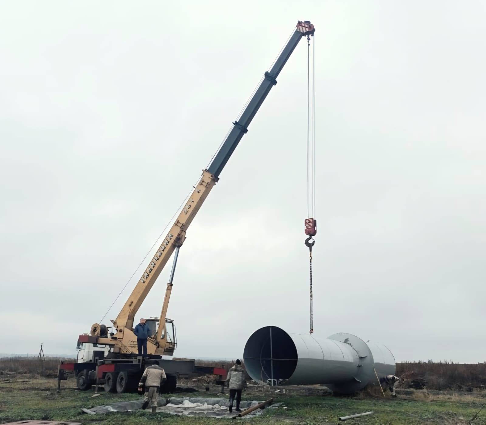 В селе Сердобского района начали подготовку к установке водонапорной башни