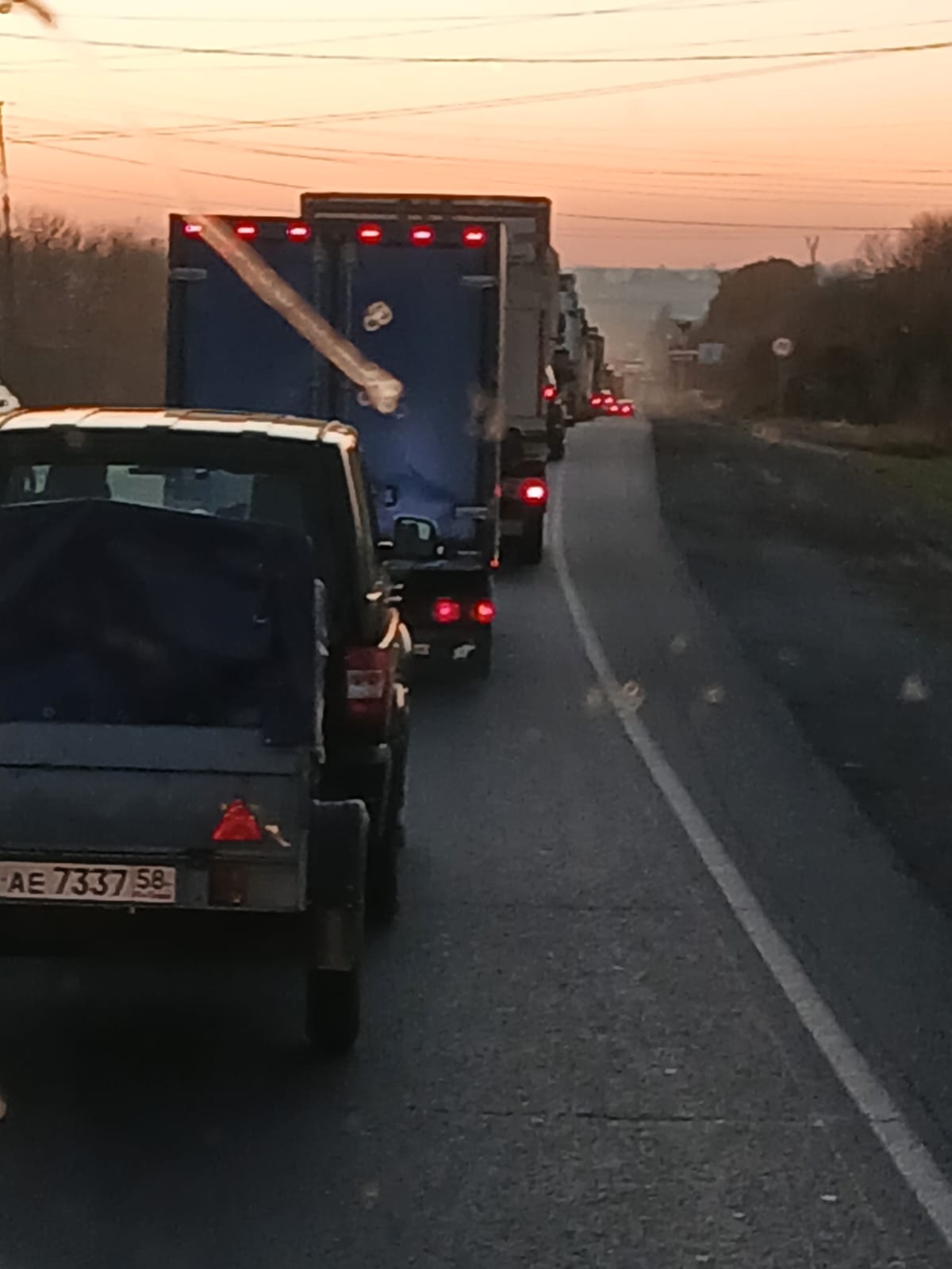 Тройное ДТП в Чемодановке парализовало движение на М5 в Пензе