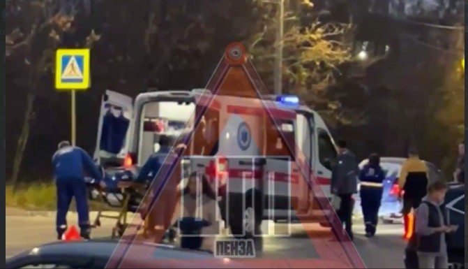 В Пензе 19 октября водитель сбил девушку прямо на пешеходном переходе