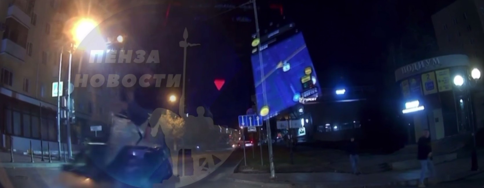 Смертельный наезд на пешехода в центре Пензы попал на видео