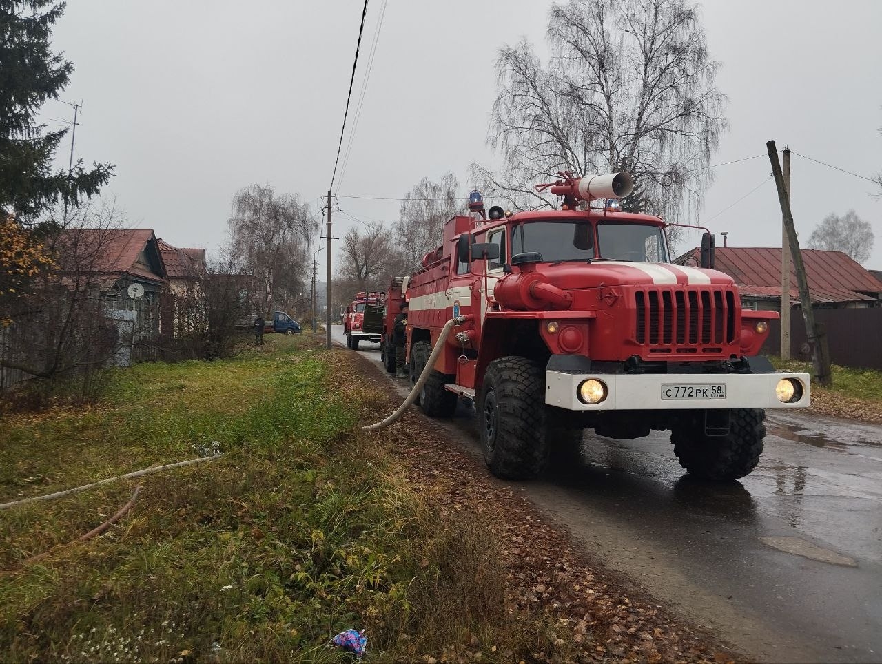 В выходные дни в Городищенском районе случилось три пожара