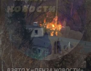 В Пензе сгорел заброшенный дом на ул. Лесной Посёлок