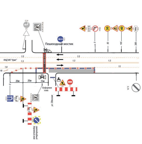 В Пензе до конца недели не откроют выезд с улицы Одесской на трассу М-5 Урал