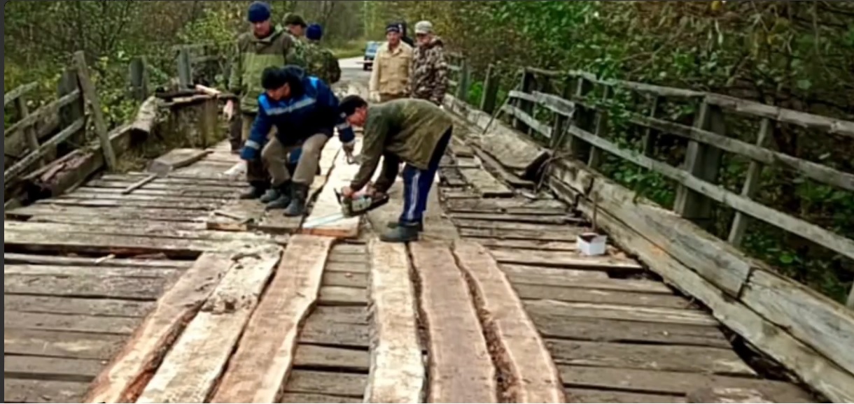 В Никольском районе решат проблему аварийного моста в селе Казарка