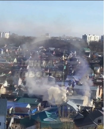 В Пензе на улице Щербакова заметили дым, пожарные уже на месте