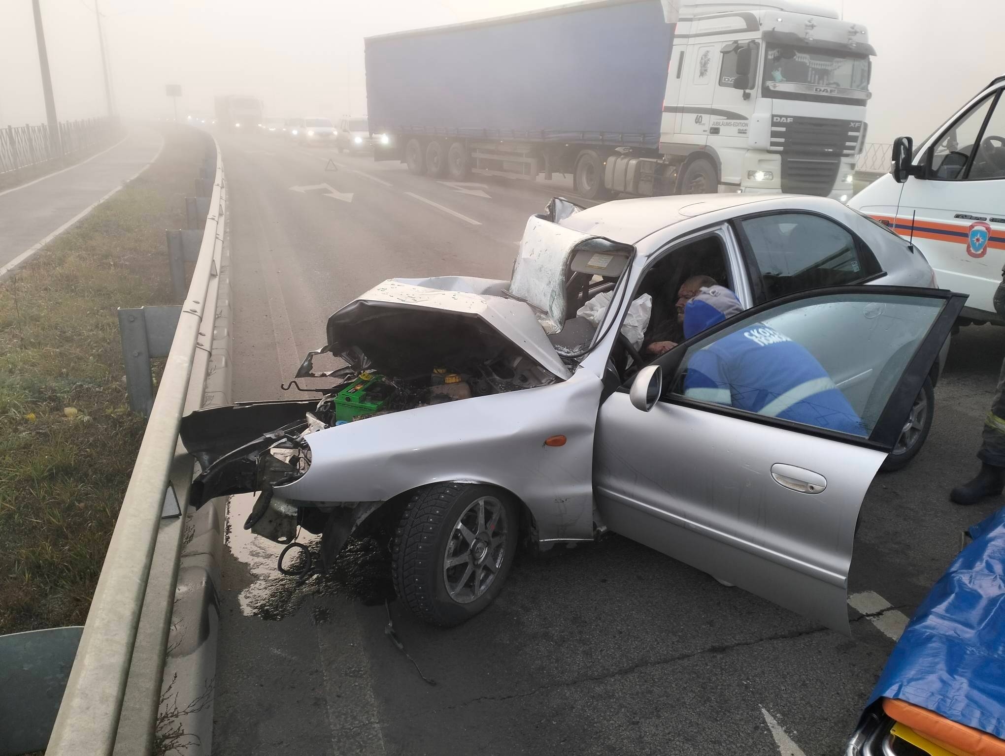 Появились подробности ДТП с фурой на путепроводе в Пензе